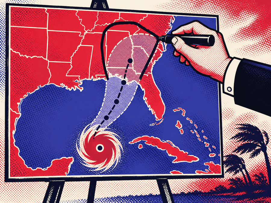 The Sharpie hurricane map