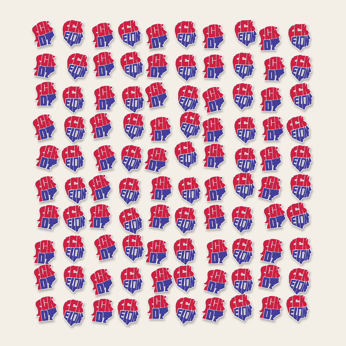 100 Mix die-cut stickers
