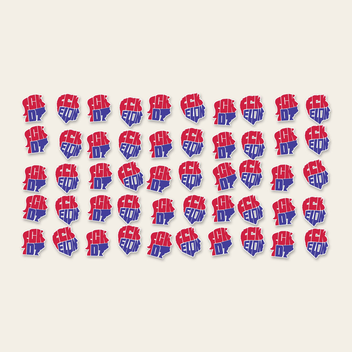 50 Mix die-cut stickers